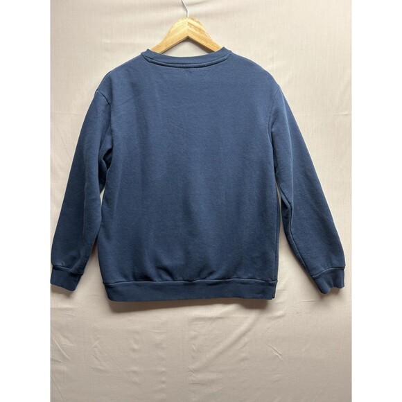 MNG Women’s Navy Blue Pullover Crewneck Sweater Libellule Graphic Medium - Picture 7 of 7